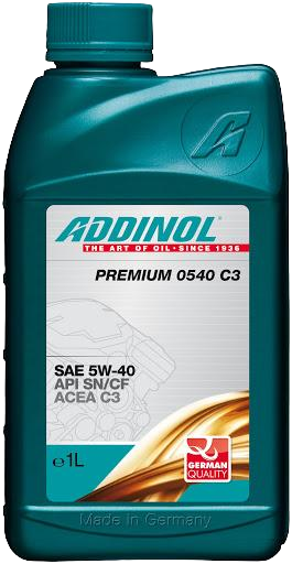 ADDINOL 4014766074331 Моторное масло Addinol Premium 0540 C3 5W-40, 1л